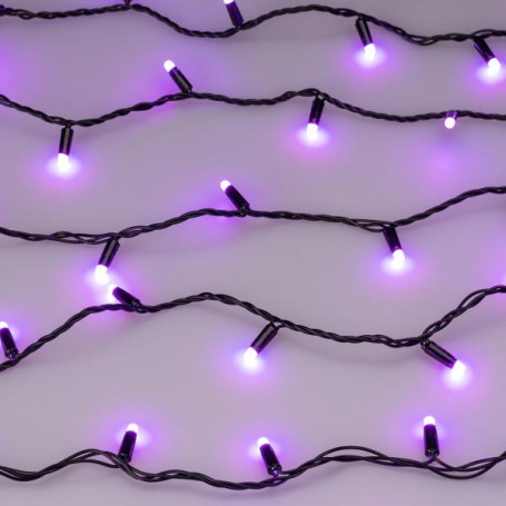 Уличная светодиодная гирлянда Ardecoled нить 230V разноцветная ARD-String-Classic-10000-Black-100Led-Milk-Sync RGB 028214