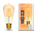 Лампа светодиодная диммируемая филаментная Gauss Smart Home Filament E27 7W 2500K золотистая 1290112