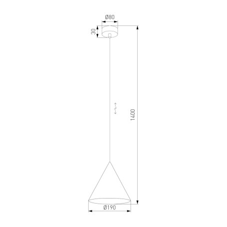 Подвесной светильник TK Lighting 10074 Cono