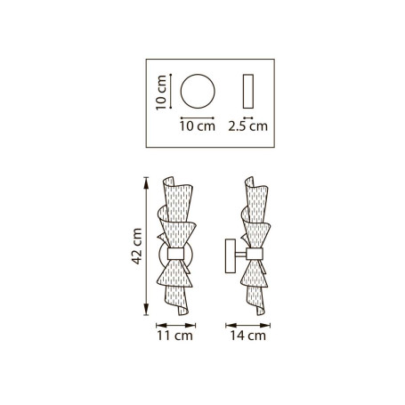 Бра Lightstar Acrile 737672