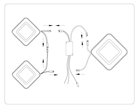 Потолочная светодиодная люстра Ambrella light Acrylica Original FA8877