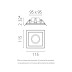 Комплект со светильником Lightstar Domino Quadro (214516+214506+214006) D51606WMOD
