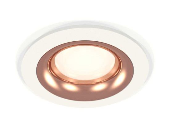 Комплект встраиваемого светильника Ambrella light Techno Spot XC7621006 SWH/PPG белый песок/золото розовое полированное (C7621, N7015)