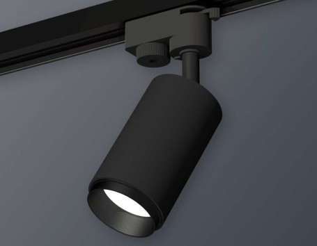 Комплект трекового однофазного светильника Ambrella light SBK/PBK черный песок/черный полированный XT6323041 (A2521, C6323, N6121)