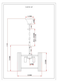 Подвесная люстра Moderli Monte V10776-3P