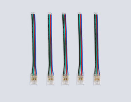 Соединитель гибкий односторонний AMBRELLA LIGHT ILLUMINATION COB RGB 12/24V для лент 10mm (4 конт.) (5шт. в комплекте) GS7411