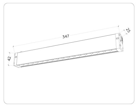 Трековый светодиодный светильник Ambrella Light Track System Magnetic 220V GL1311