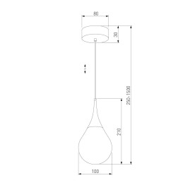 Подвесной светодиодный светильник Eurosvet Adour 50256/1 LED дымчатый