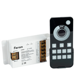 Контроллер диммер с пультом, таймером и визуализатором звука, 12-24-48V Feron LD481 52096