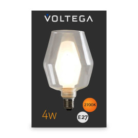 Лампа светодиодная филаментная Voltega 271 E27 4W 2700K прозрачная 8547