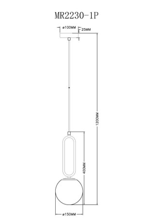 Подвесной светильник MyFar Pierre MR2230-1P
