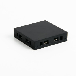 Соединитель четырёхсторонний для накладного шинопровода Elektrostandard Flat Magnetic 85003/00 черный a063738