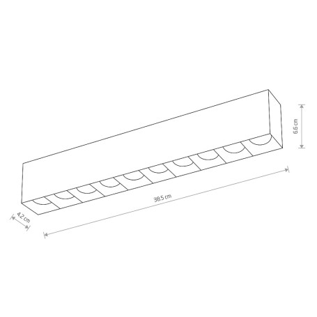 Накладной светильник Nowodvorski Midi Led White 10050