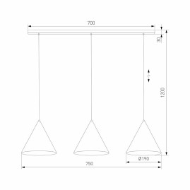 Подвесной светильник TK Lighting 10011 Cono
