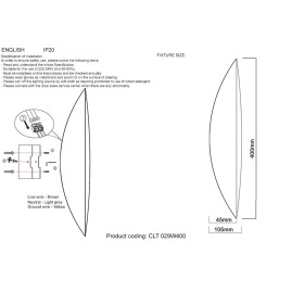 Настенный светильник Crystal Lux CLT 029W400 SL