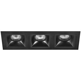 Комплект из светильников и рамки Lightstar Domino Quadro (214537+214507+214507+214507) D537070707