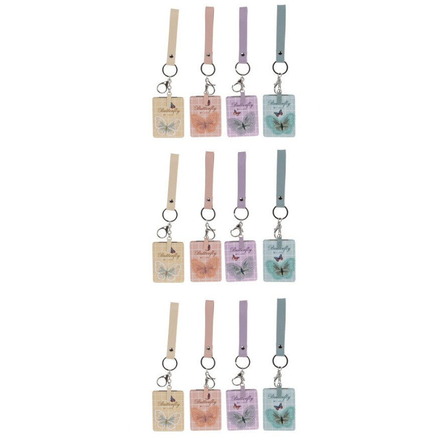 Зеркало карманное (блок 12шт), L6 W8,5 H1 см, 4в.