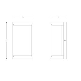 Уличный настенный светодиодный светильник Arte Lamp Atlantis A2313AL-1BK