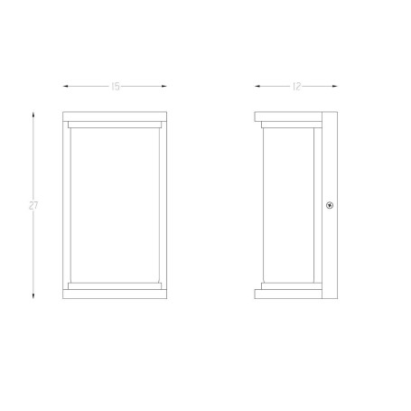 Уличный настенный светодиодный светильник Arte Lamp Atlantis A2313AL-1BK