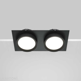 Встраиваемый светильник Maytoni Technical Hoop DL086-02-GX53-SQ-B