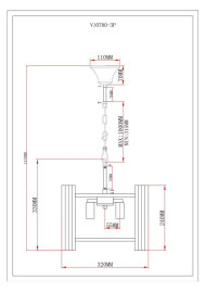 Подвесная люстра Moderli Monte V10780-3P