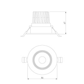 Встраиваемый светодиодный светильник Elektrostandard Even 25094/LED a065459