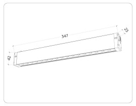 Трековый светодиодный светильник Ambrella Light Track System Magnetic 220V GL1312
