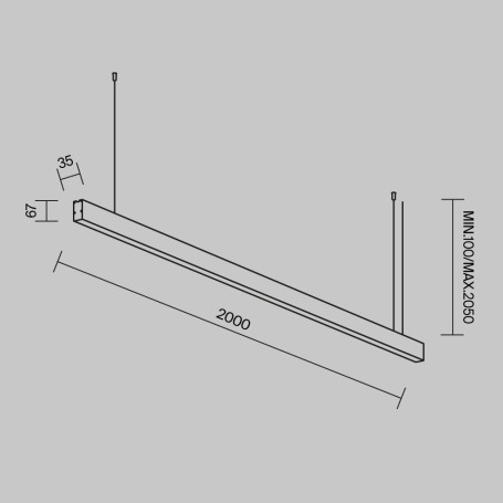 Линейный светильник Maytoni Technical LL312047