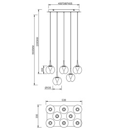 Люстра подвесная Mantra ANDROMEDA 9081