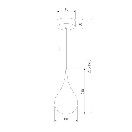 Подвесной светодиодный светильник Eurosvet Adour 50256/1 LED золото