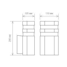 Уличный настенный светильник Elektrostandard 1444 Techno a032627