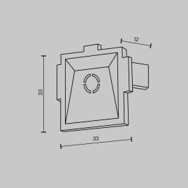 Заглушка Maytoni Technical Accessorises Radity (2шт) TRA084EC-12B