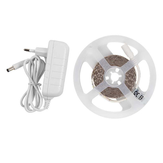 Лента светодиодная General GLS-2835-120-9.6-12-IP20-PRO-6-3-KIT готовый комплект 3м с адаптером