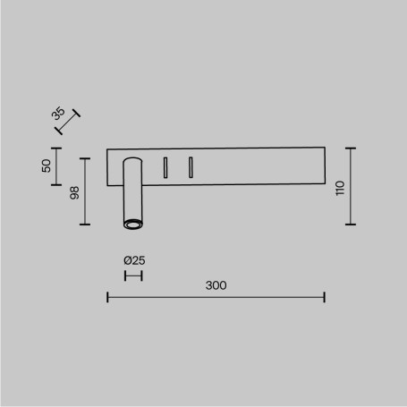 Настенный светодиодный светильник Maytoni Comodo C031WL-L8W3K
