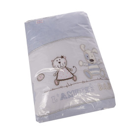 Детский Плед махровый 65х80см.&quot;LAMITE&quot;/ голубой