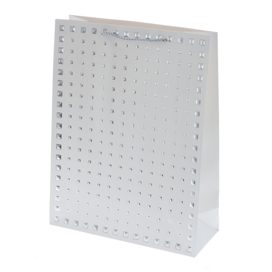 Пакет подарочный L (бумага 210г/м2, блок микс 12шт), L31 W12 H40 см, 4в.