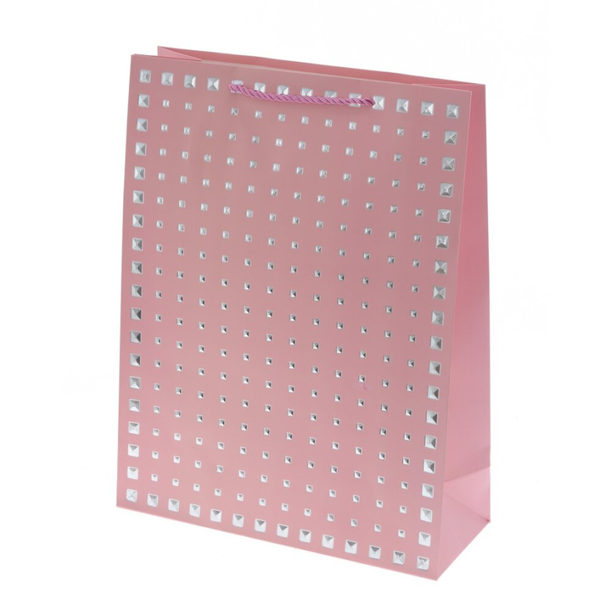 Пакет подарочный L (бумага 210г/м2, блок микс 12шт), L31 W12 H40 см, 4в.