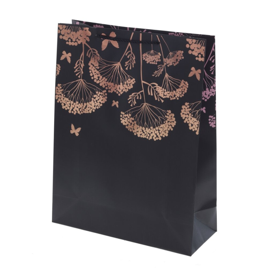 Пакет подарочный L (бумага 210г/м2, блок микс 12шт), L31 W12 H40 см, 4в.