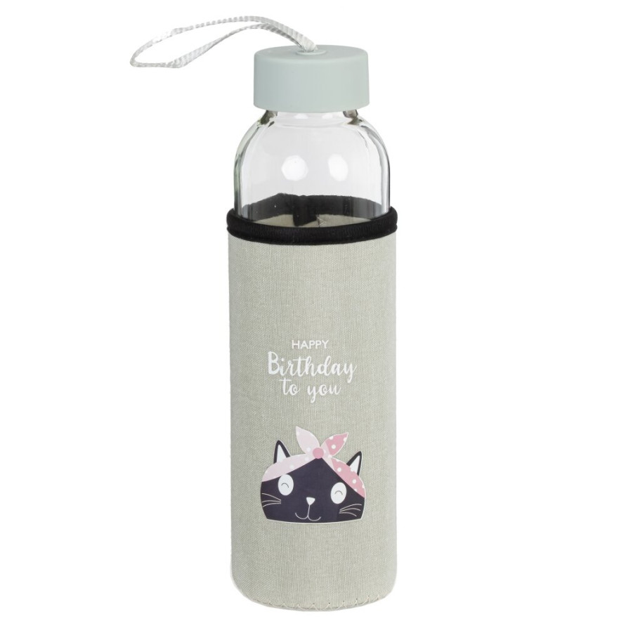 Бутылка, 500 мл, L6,5 W6,5 H22 см, 4в.