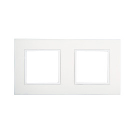 Рамка LK Studio 2-постовая из натурального анодированного алюминия LK45 854223-1