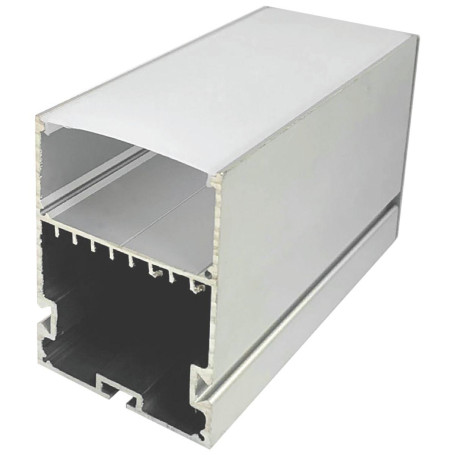 Профиль подвесной с рассеивателем серебро 2м. Apeyron 08-26