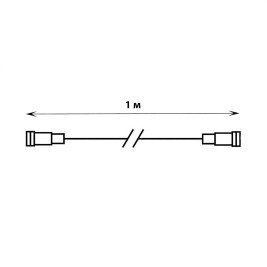 Удлинитель для гирлянд Uniel UCX-F90 E/1M/WH UL-00013222