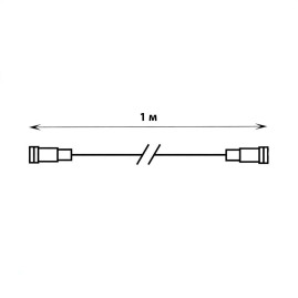 Удлинитель для гирлянд Uniel UCX-F90 E/1M/WH UL-00013222