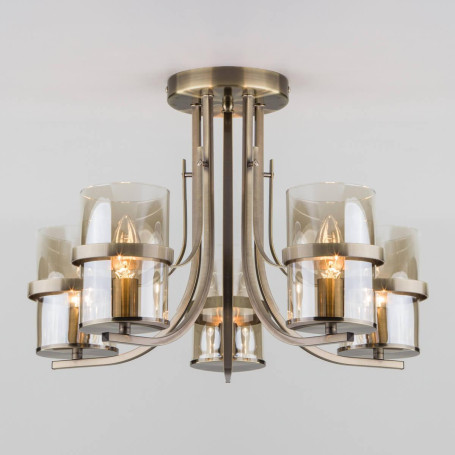 Потолочная люстра Eurosvet 60085/5 античная бронза