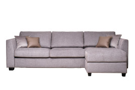 Диван Bravo трехместный с канапе раскладной правый