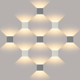 Уличный настенный светодиодный светильник Elektrostandard 1548 Techno LED Winner серый a038411