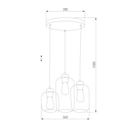 Подвесная люстра TK Lighting 3185 Marco