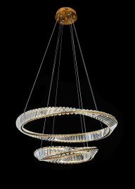 Люстра подвесная Alfa Light F4024-70 ?800+500 GD LED 100+100W