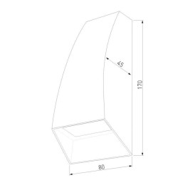 Уличный настенный светодиодный светильник Elektrostandard Forw 1016 Techno белый a057011