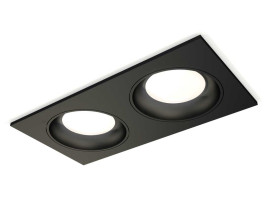 Комплект встраиваемого светильника Ambrella light XC7636060 SBK черный песок MR16 GU5.3 (C7636, N7021)